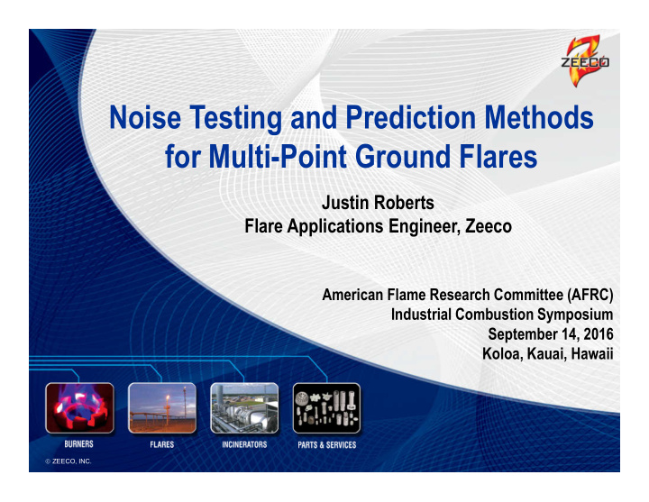 noise testing and prediction methods for multi point