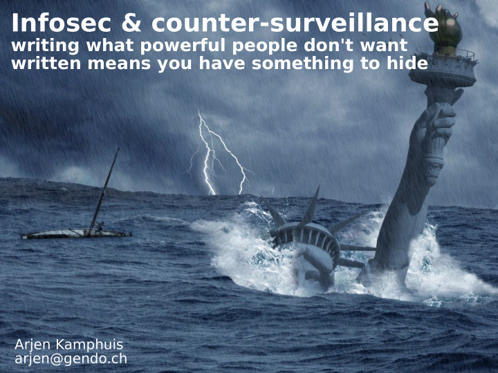 infosec counter surveillance