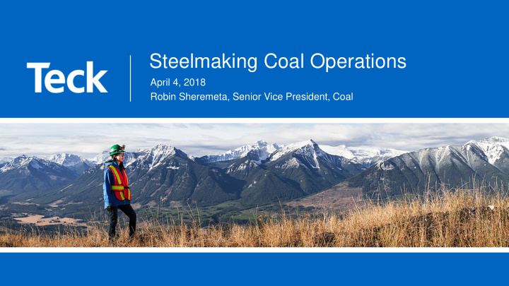 steelmaking coal operations