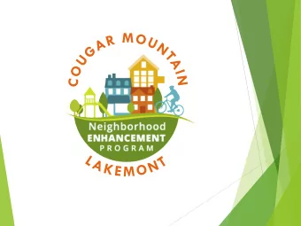 WHERE WE WERE C I T Y A L L O C AT E S $ $ T O N E I G H B O R H O O D S R E S I D E N T S S U B M