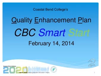 CBC Smart Start  February 14, 2014  1  QEP Leadership Team (QLT)  Regular Committee Meetings