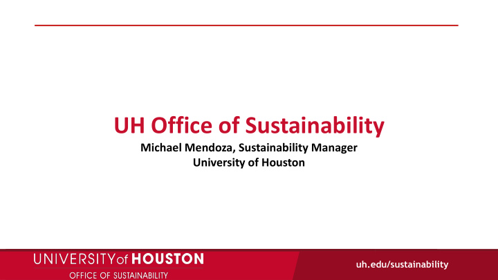 uh office of sustainability