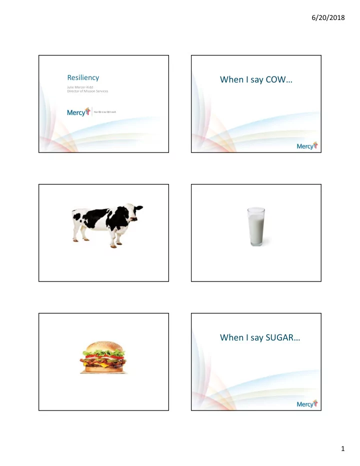 when i say cow