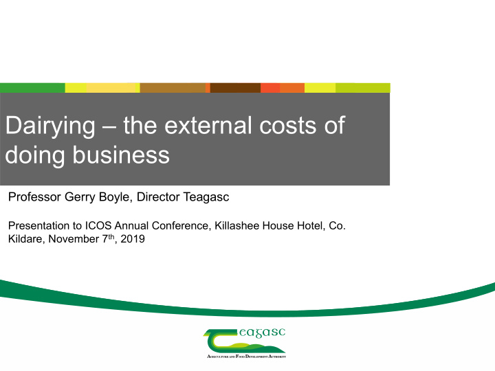 dairying the external costs of doing business
