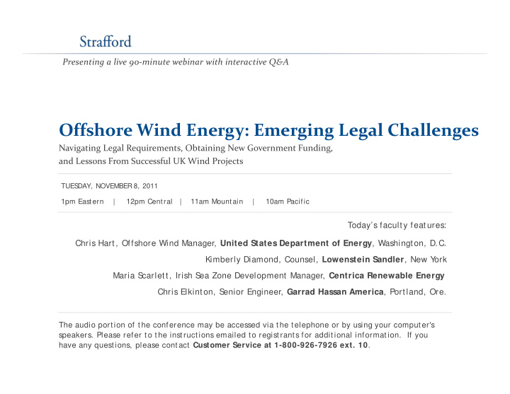 offshore wind energy emerging legal challenges