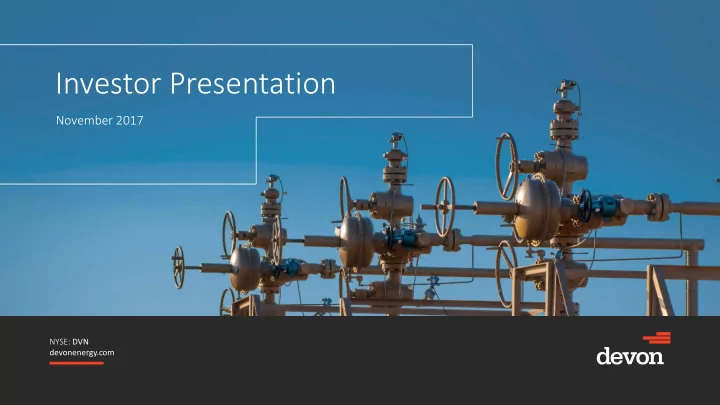 investor presentation
