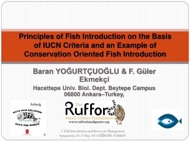 of iucn criteria and an example of
