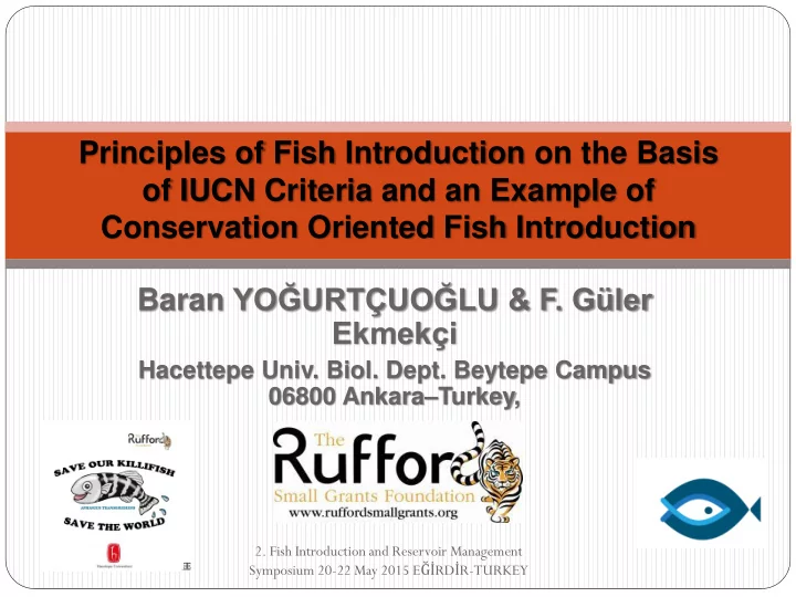 of iucn criteria and an example of