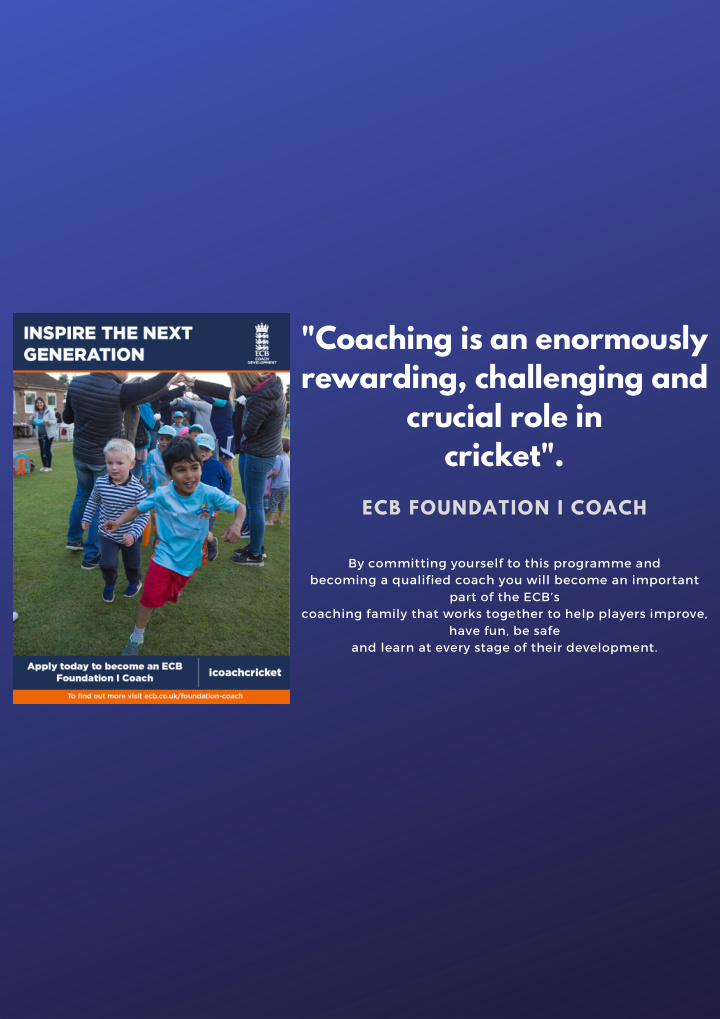 coaching is an enormously rewarding challenging and
