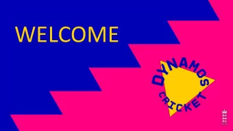 WELCOME  The Impact of the Cricket World Cup  Number of times Kids Cricket was searched