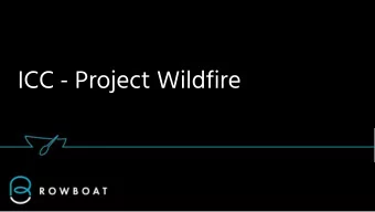 ICC - Project Wildfire  How might we make participation in cricket grow like wildfire and  take