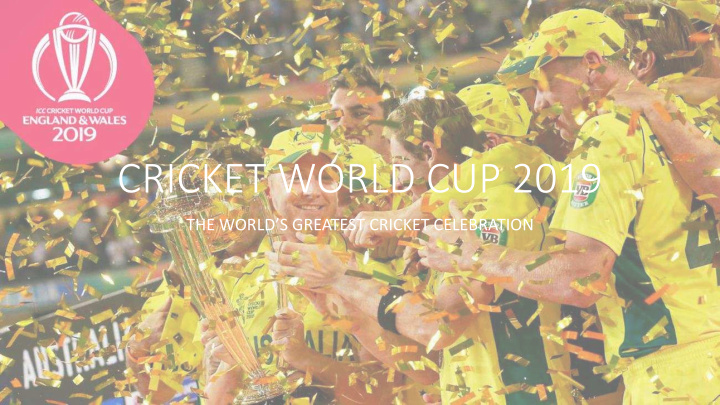 cricket world cup 2019