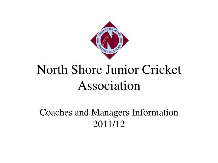 north shore junior cricket association