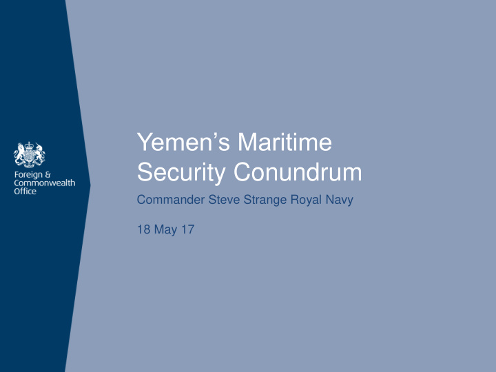 yemen s maritime security conundrum