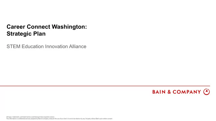 career connect washington strategic plan