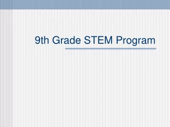 9th Grade STEM Program  Marking Period One and Two  STEM Projects  Cube - Visualizing three