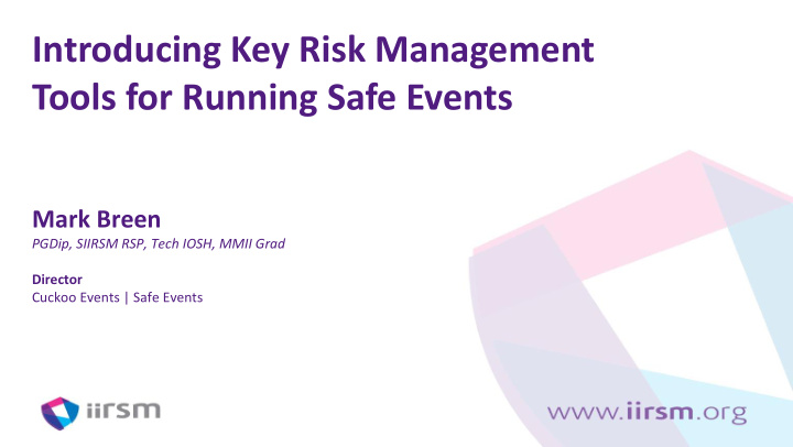 introducing key risk management