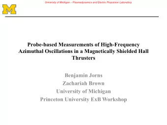 Probe-based Measurements of High-Frequency  Azimuthal Oscillations in a Magnetically Shielded Hall