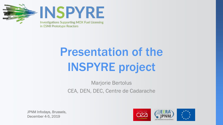 presentation of the inspyre project