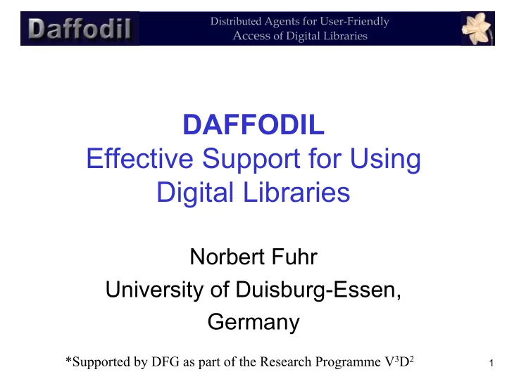 daffodil effective support for using digital libraries