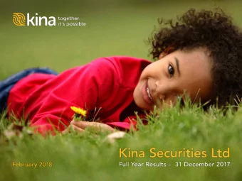 Important notice and disclaimer  You must read this notice before reading or making any use of this