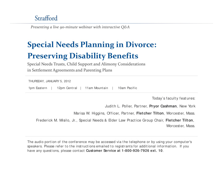special needs planning in divorce p preserving disability