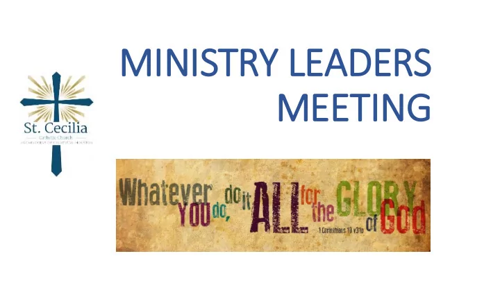 meeting agenda