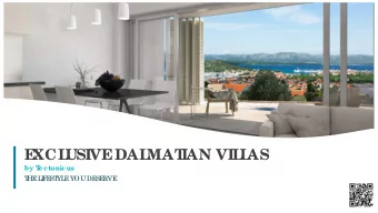 E  XCL  USIVE  DAL  MAT  IAN VIL  L  AS  by T  ectonicus  T  HE  L  I  F  E  ST  YL  E  YOU DE  SE