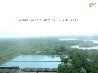 A n n u a l  G e n e r a l  M e e t i n g  |  J u l y  3 1 ,  2 0 1 9  | 15 125 th birth year of