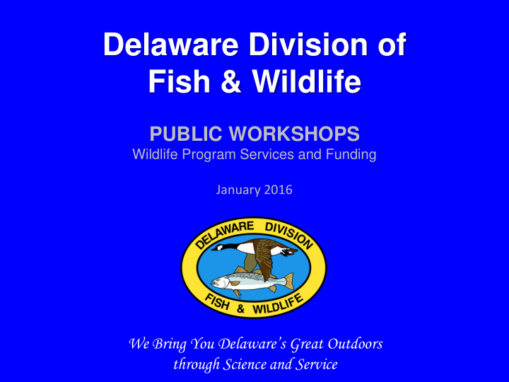 delaware division of fish wildlife