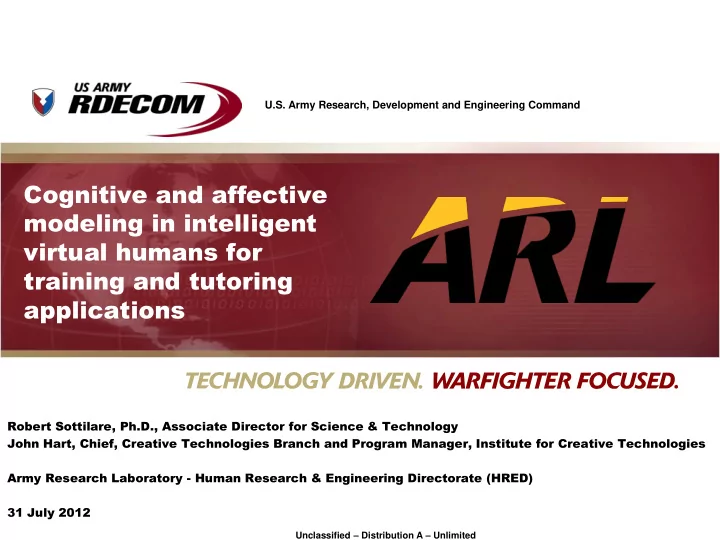 virtual humans for