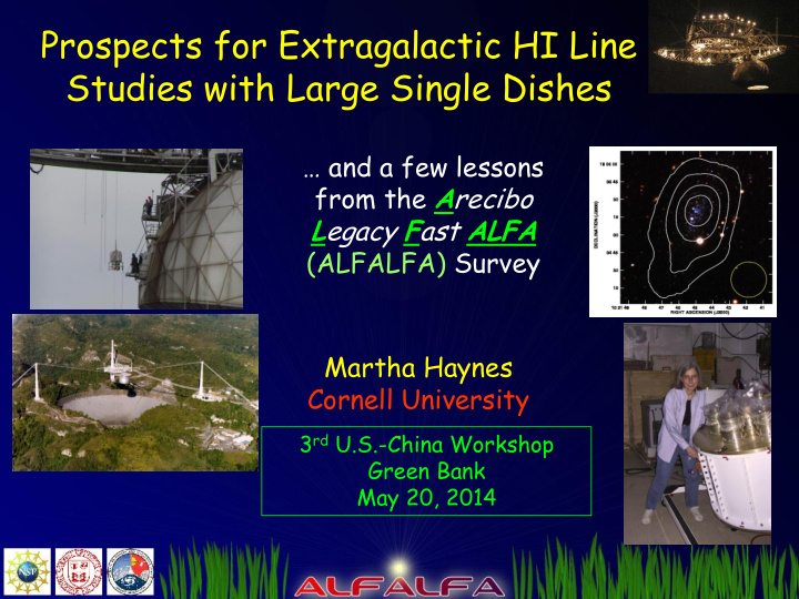 prospects for extragalactic hi line studies with large