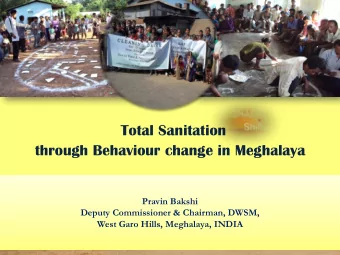 Overview   Name of session: Scaling up rural sanitation Title of presentation : Total