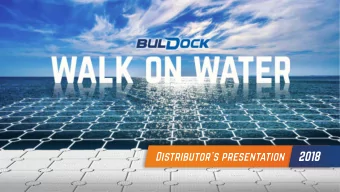 2018  COMPANY OVERVIEW  COMPANY OVERVIEW The BulDock brand was born during the  construction by
