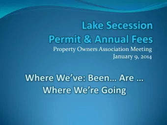 January 9, 2014  History of Rocky River Dam  January 2, 1941 HydroPlant placed into service
