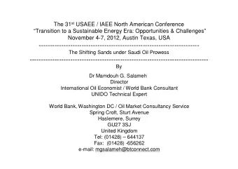 -----------------------------------------------------------------------  The Shifting Sands under