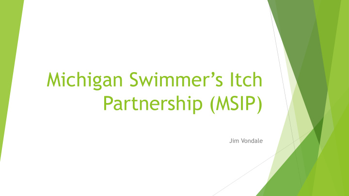 michigan swimmer s itch partnership msip