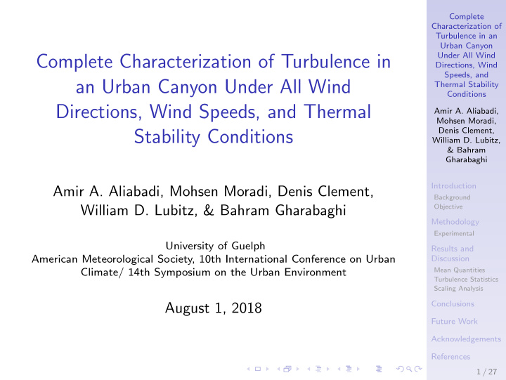 complete characterization of turbulence in