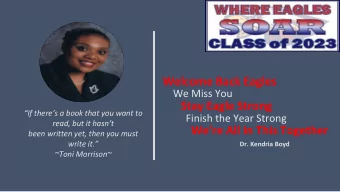 Welcome Back Eagles  We Miss You  Stay Eagle Strong  If theres a book that you want to