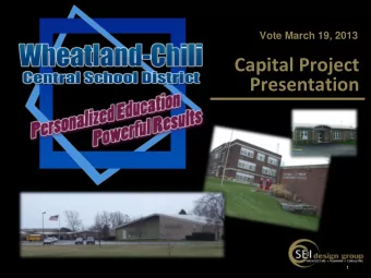 Presentation  1  Capital Project Presentation Tonights discussion  1. 1. There  e are 2 p