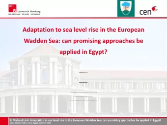 applied in Egypt? P. Michael Link 1,2,3 Jrgen Scheffran 1,2 1 University of Hamburg, Research