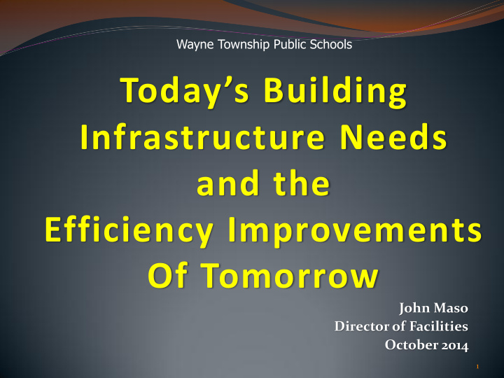 today s building infrastructure needs and the efficiency