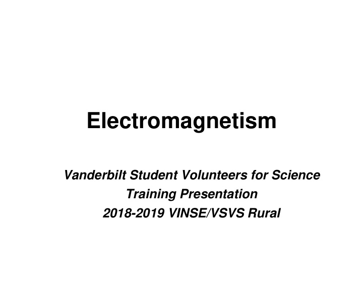 electromagnetism