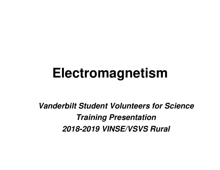 electromagnetism