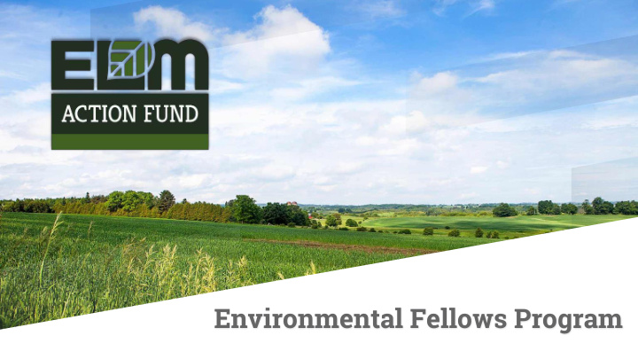 environmental fellows program meet the 2019 fall fellows