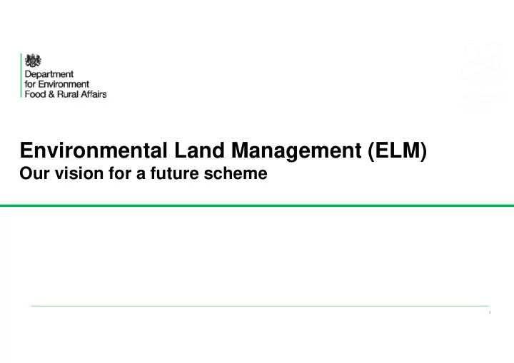 environmental land management elm