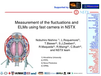 Measurement of the fluctuations and  LANL  LLNL  Lodestar  ELMs using fast camera in NSTX  MIT