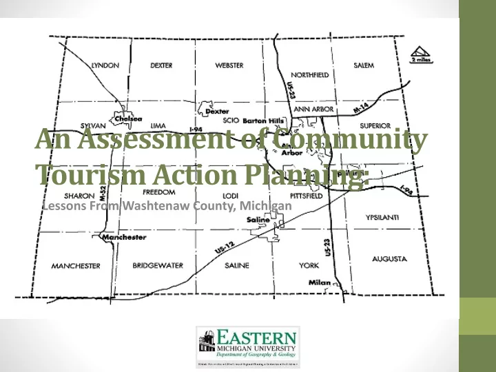 an assessment of community tourism action planning