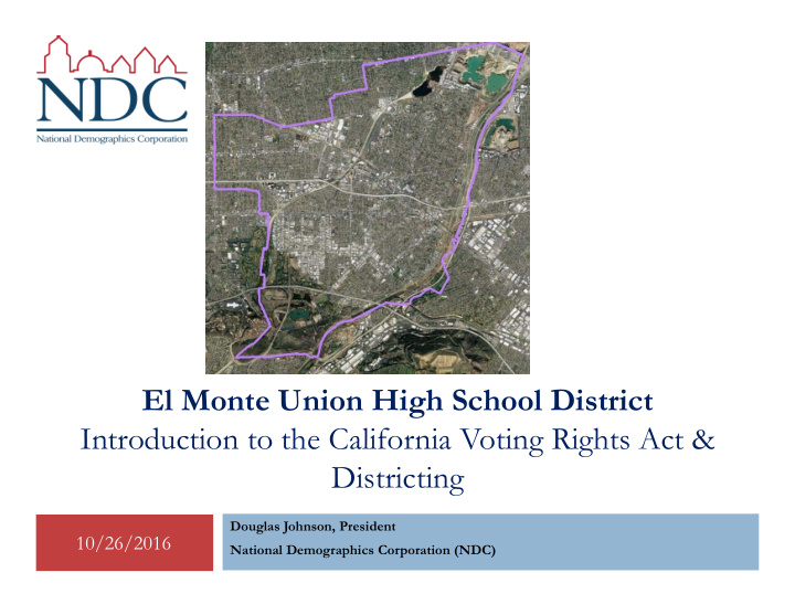 el monte union high school district introduction to the