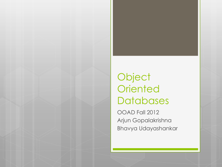 databases